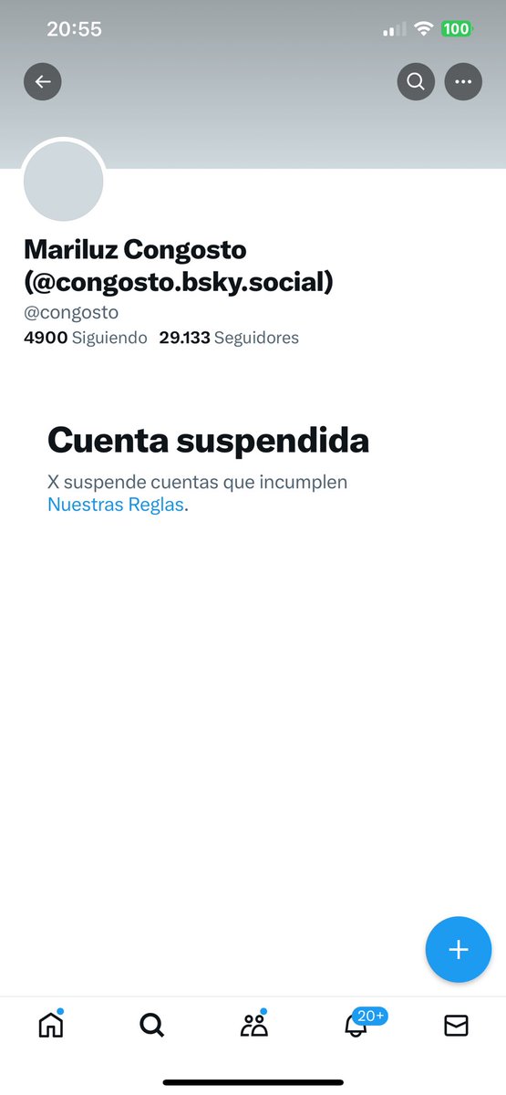 La red social Twitter ha suspendido la cuenta de la profesora e investigadora @congosto Una prueba más de que esta red es afín al odio y la manipulación, y tiene fobia a l@s que enseñan sus vergüenzas Rt a ver si les estalla la cara de vergüenza