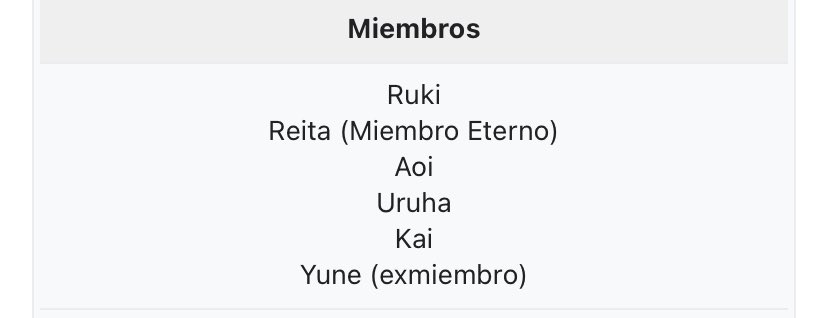 xu_guixian's tweet photo. no sé quién seas, pero te adoro persona que puso “eternal member” por Reita en la wiki de The Gazette 😭😭😭 https://t.co/MHKDJLEiLH