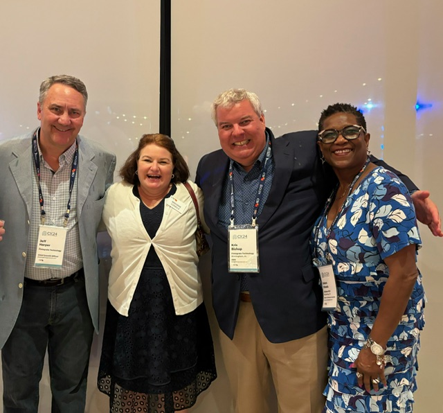 FintegrateT's tweet photo. Photos from #CSICX24! Thanks @CSIsolutions for a great time at @sabotgarden! 1st photo: Brennie Conkle, CSI &amp; Debra Woods, Citizens FCU! 2nd photo, L to R: @tdculbertson, @feeincomeguy, @TweddleKevin @ICBA, @zaduked of @finosec, @duperrieu, &amp; FIntegrate CEO, Kris Bishop. #Fintech https://t.co/5EDNXN68Rt
