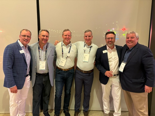 Photos from #CSICX24! Thanks @CSIsolutions for a great time at @sabotgarden! 1st photo: Brennie Conkle, CSI & Debra Woods, Citizens FCU! 2nd photo, L to R: @tdculbertson, @feeincomeguy, @TweddleKevin @ICBA, @zaduked of @finosec, @duperrieu, & FIntegrate CEO, Kris Bishop. #Fintech