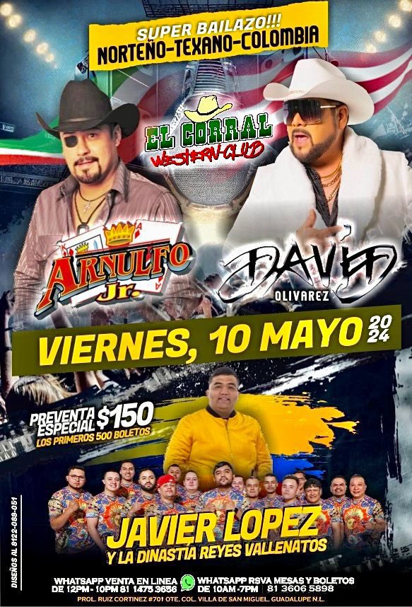 DavidOlivarezTX's tweet image. Nos vemos en el corral el 10 de mayo para celebrar a todas las Mamitas. 
#TúNoSabesLoQueVamosAhacer en #ElCorralWesternClub #Ufff