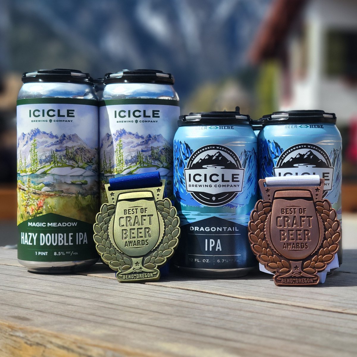 At Icicle, we hold ourselves to a high standard when it comes to brewing premium craft beers – the gold standard! We were honored to take home the gold medal for Magic Meadow Hazy Double IPA and bronze for Dragontail IPA at the Best of Craft Beer Awards held last month in Oregon.