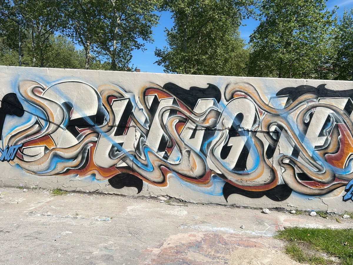HunterStreetart's tweet image. [#streetartlyon / 📸 AVRIL 2024] Artwork by YNOT, découvert vers le skatepark du 6eme à #lyon !
#ynot #graffiti #streetart #urbanart