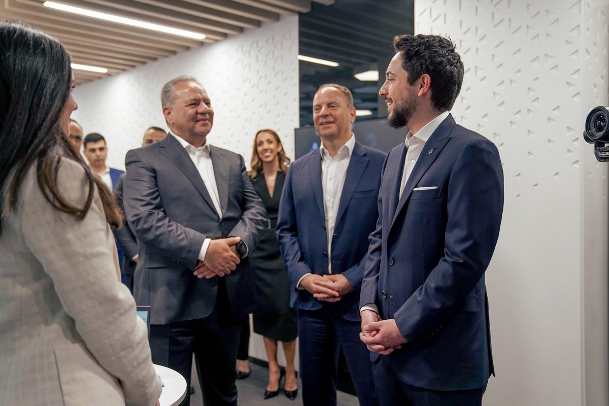 morfaly001's tweet photo. Thrilled to share a momentous day at our Amman office with HRH Crown Prince Al Hussein! His visit really highlights the incredible talent and technology we’re developing here, with growing talent and commitment to support our clients. #PwCProud @PwC_Middle_East https://t.co/dZKjjfaztL