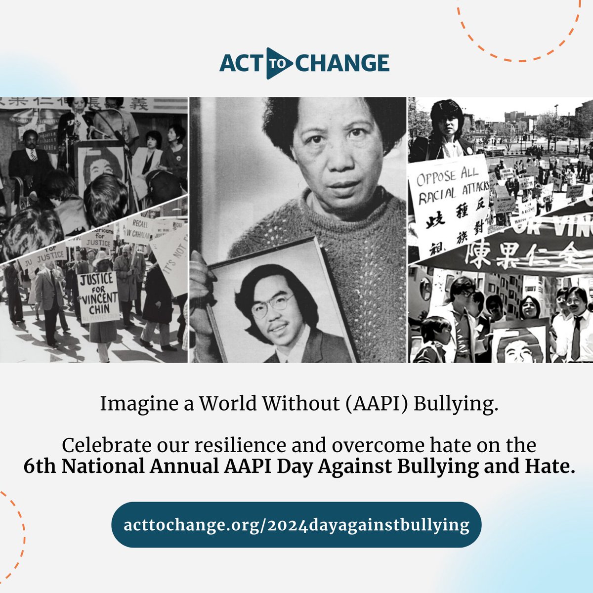 ☀️ Let's continue the fight against hate, racism and discrimination! ✨ Let's Imagine a World Without (AAPI) Bullying: acttochange.org/2024dayagainst… 🎟️ FREE tickets for youth attendees!