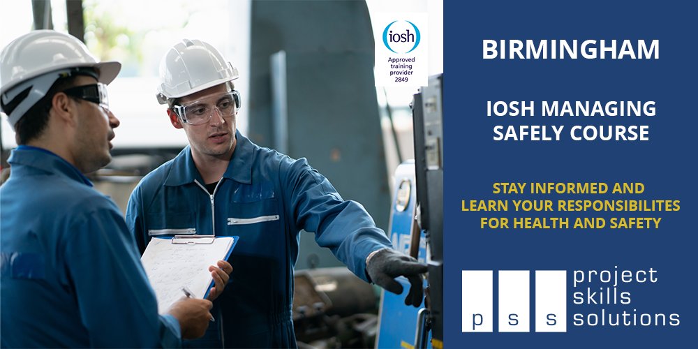 🌟 Seize the opportunity! Secure your spot for our 3 day IOSH Managing Safely course in Birmingham  starts on the 24th of April Only £449+VAT. Gain essential safety skills and save -Book online today! 🚀 bit.ly/2Hl3qtX #IOSH #SafetyFirst #EarlyBird #iosh #courses