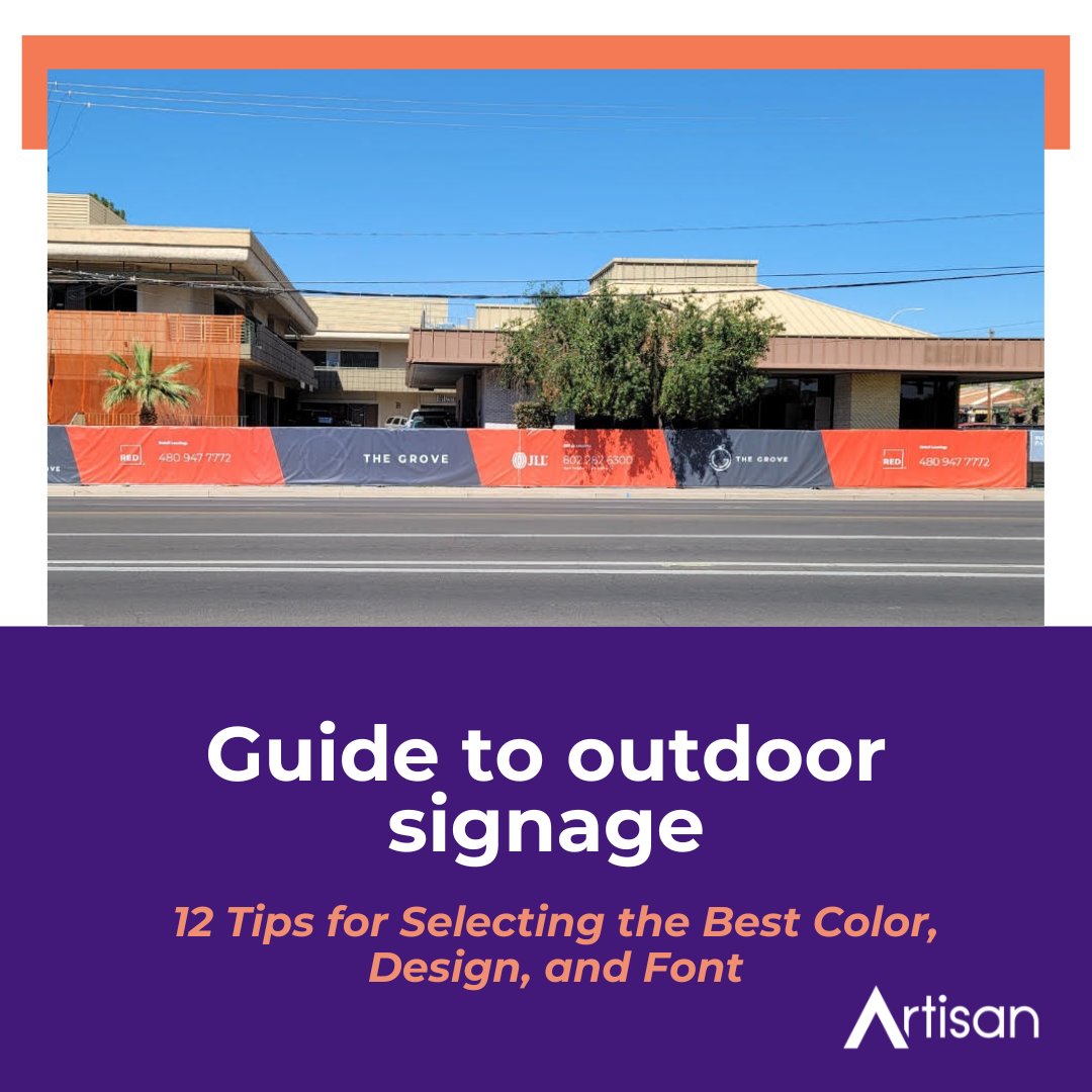 Less is more when it comes to outdoor signage. Keep your message clear and engaging with a minimal word count and strategic use of images or symbols. 

artisancolour.com/blog/best-prac… 

#OutdoorAdvertising #SignageDesign