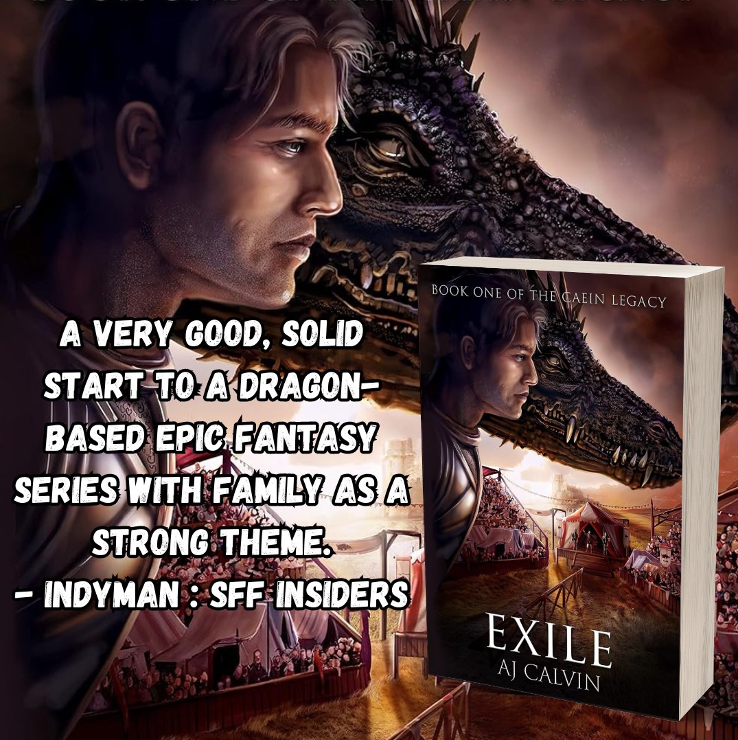 Let's be honest, just about everyone loves Dragons. So, it's not a surprise that <a href="/indyman_123/">indyman</a> has some high praise for <a href="/AJCalvin/">A.J. Calvin</a>'s Exile. 

Check out the full review over at <a href="/sffinsiders/">SFF Insiders</a> 🔗👇