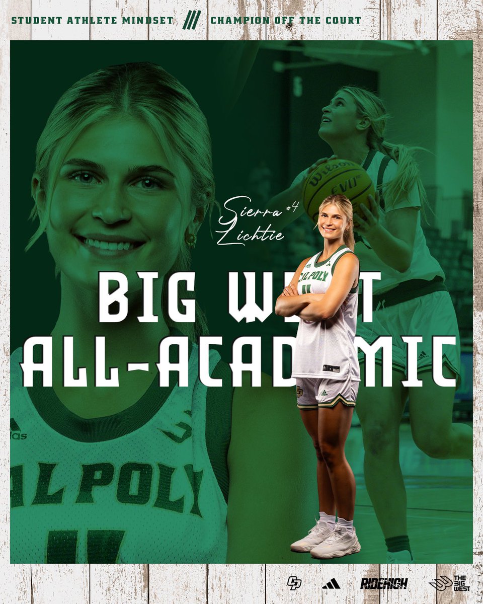 CalPolyWBB's tweet photo. Getting done not only on the court but in the classroom 📚✏️

Congrats to Sydney Bourland and Sierra Lichtie for earning Big West All-Academic honors for their hard work in the classroom! STUDENT-Athletes

#RideHigh https://t.co/DccO2QINrv