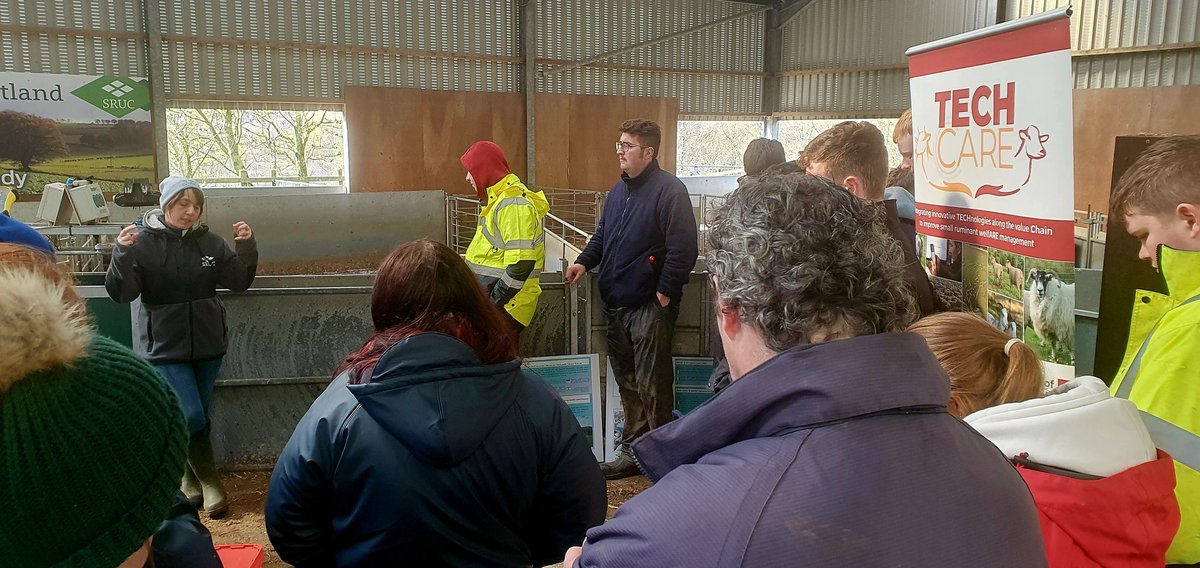 Happy for Nicola Lambe, Claire Morgan-Davies and myself to host final year Agriculture students from the Atlantic Technical University in Ireland at the @sruc farms at #SRUCKirkton at Crianlarich today. And it didn't rain much!