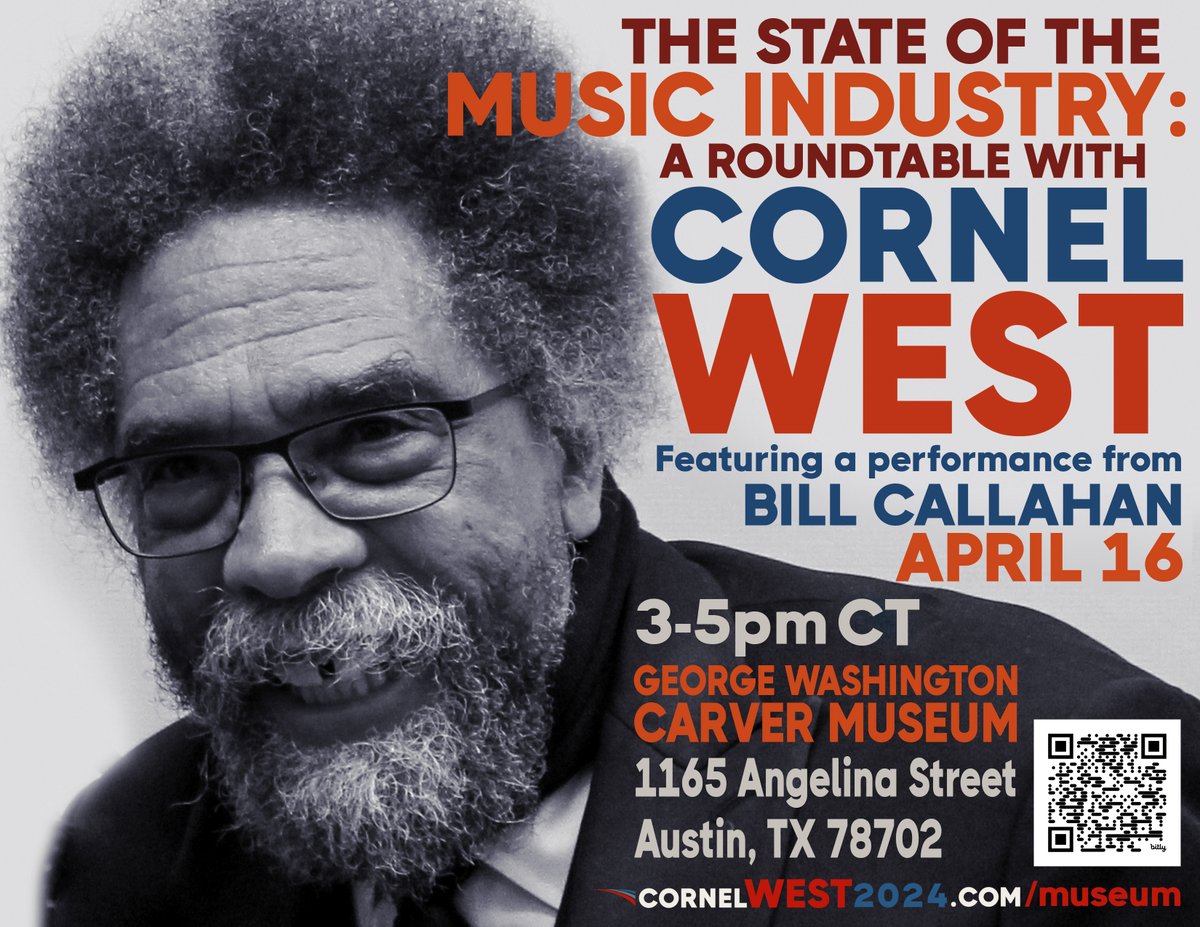 We are LIVE from Austin, TX for a music industry roundtable ft. Bill Callahan 3-5pm CT. TUNE IN: ow.ly/s8zm50Rh8Y3 #WestAbdullah2024 #truthjusticelove #Texas