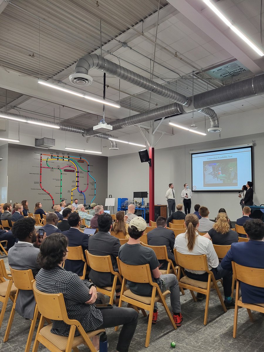 uindy's tweet photo. The DesignSpine Expo is a culmination of our @rbasoe students' year-long efforts to develop innovative solutions to real-world problems. Special thanks to our corporate partners for helping our students gain valuable, hands-on experience! #uindy #uindyengineering https://t.co/HTDkQhLZIb