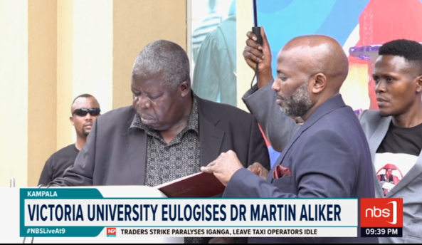 .@VUKampala has described their former chancellor the late Dr. Martin Jerome Aliker as a man who championed transparency and diligence in places of work.

@DavidIjjo 

#NBSLiveAt9 #NBSUpdates