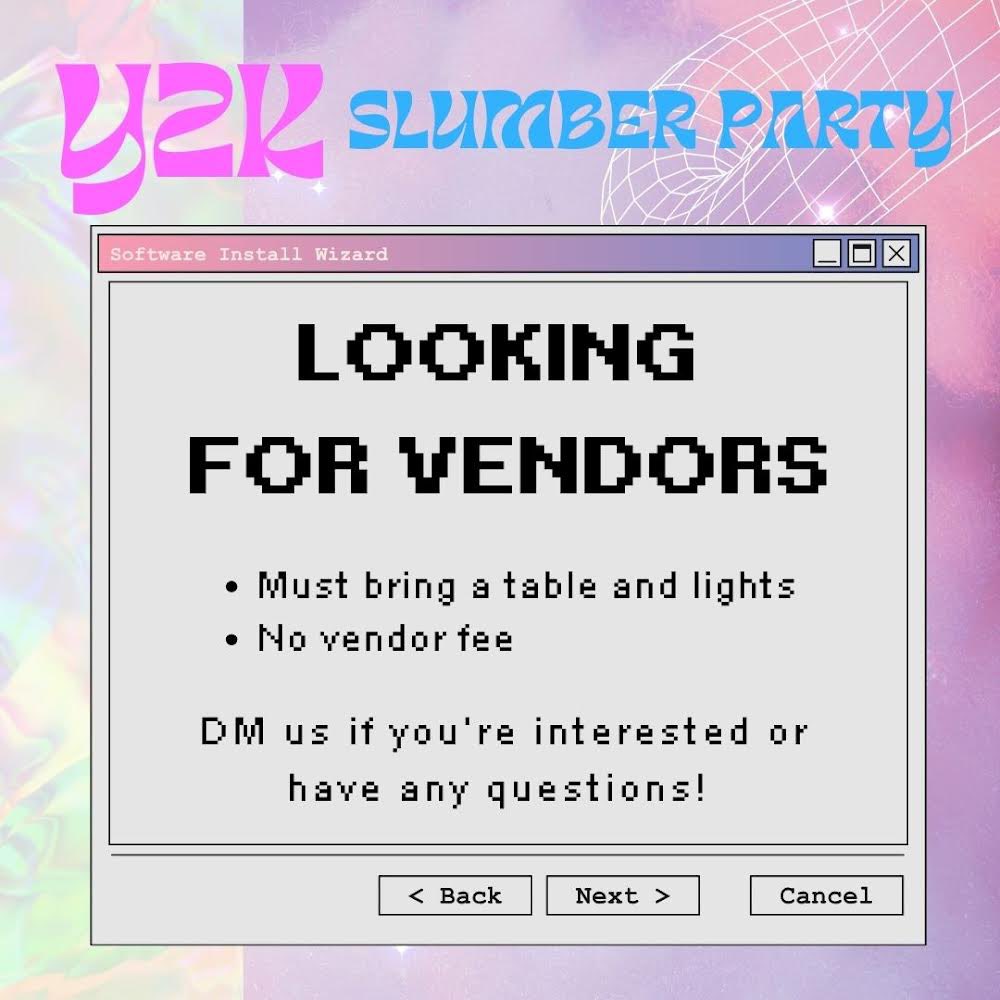 TriggerCo's tweet image. 🌟✨ Calling all vendors! 🎉✨ Do you have a product or service that would make our Slumber Party even more amazing? We want YOU to join us as a vendor at our upcoming event! Tag your favorite vendors below or DM us for more details on how to get involved!