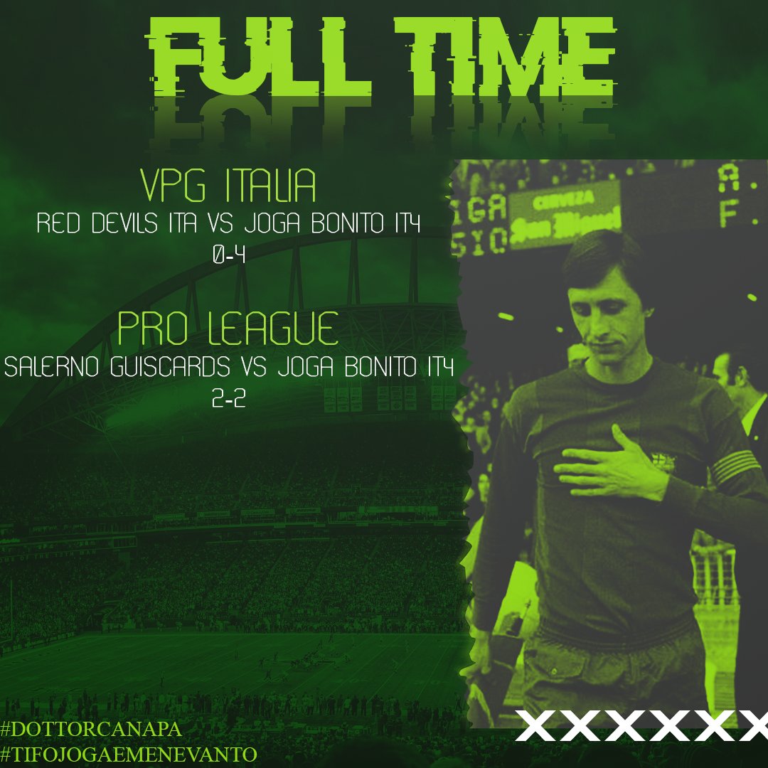 JogaBonitoIT4's tweet photo. โฑ๏ธ| FULL TIME
๐| #RedDevilsITA โ
0-4
๐| @SAguiscards โ2-2
โฝ๏ธโฝ๏ธ๐
| @Ita_F_Totti10
โฝ๏ธโฝ๏ธ๐๐
| @fabio8695
โฝ๏ธ๐| #xRafaelLeao10x
โฝ๏ธ| @IT4_Mbappe_10
๐| @IT4_Nainggolan4
๐| @Ciruzzo1944
@dottor_canapa_
#DottorCanapa
#TifoJogaEMeNeVanto https://t.co/f6yyrZDVXg