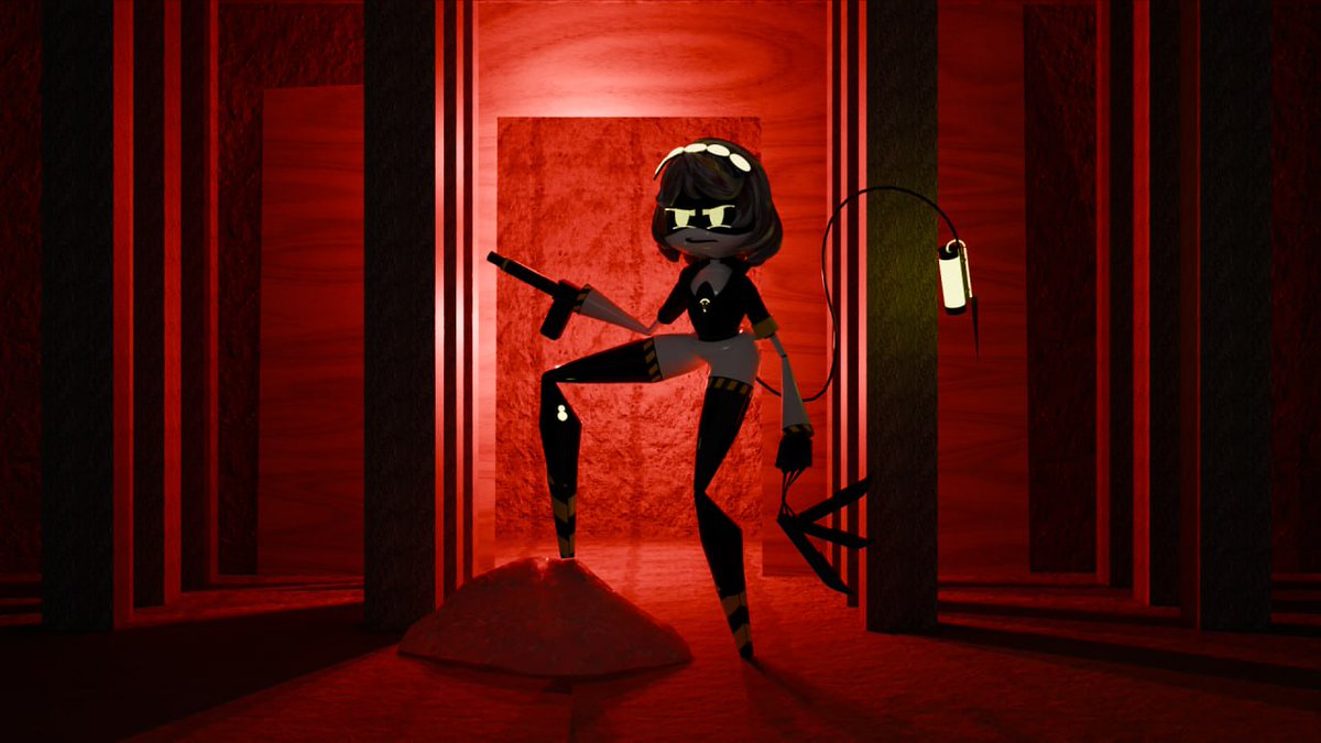 spezOv_1's tweet photo. SPOILER FOR EPISODE 8!?
#murderdrones #merderdrones #blender3D https://t.co/uZmYqafwvM