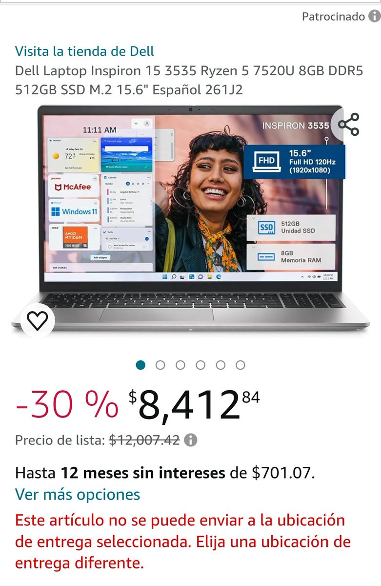 rackso4's tweet photo. @amazonmex Pero ni si quiera pueden enviarlo 😔 https://t.co/HtuBkJSVfV