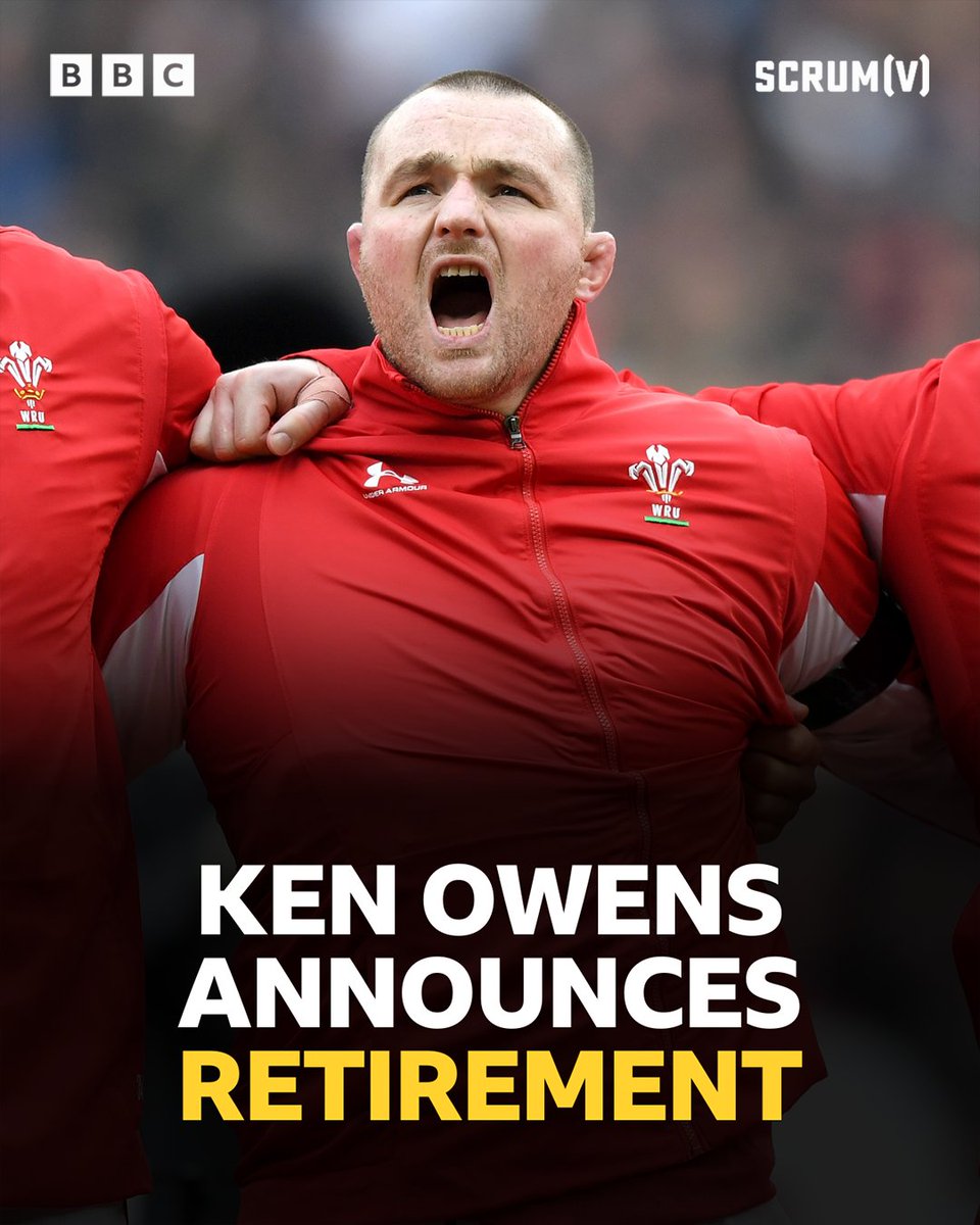 Wales' most capped hooker and oldest captain Ken Owens has retired, aged 37. #BBCRugby