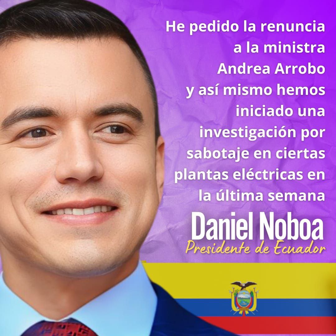 @UHN_Plus Acabaremos con la corrupción que hay en el área de energía. @DanielNoboaOk busca #ElNuevoEcuador @CJudicaturaEc