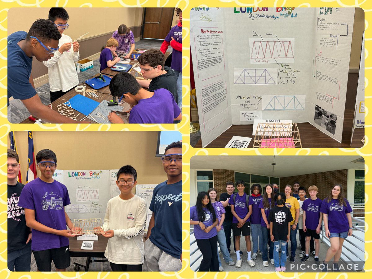 🏆 <a href="/HilburnAcademy/">Hilburn Academy PreK-8</a> students showcased their engineering prowess at the <a href="/WCPSS/">Wake County Public School System</a> STEM Challenge hosted at <a href="/waketechcc/">Wake Tech</a>! Competing against 20 teams, they built a bridge &amp; explained their design process in just 90 minutes. Proud to announce they clinched 1st place! 🥇#HilburnMakers