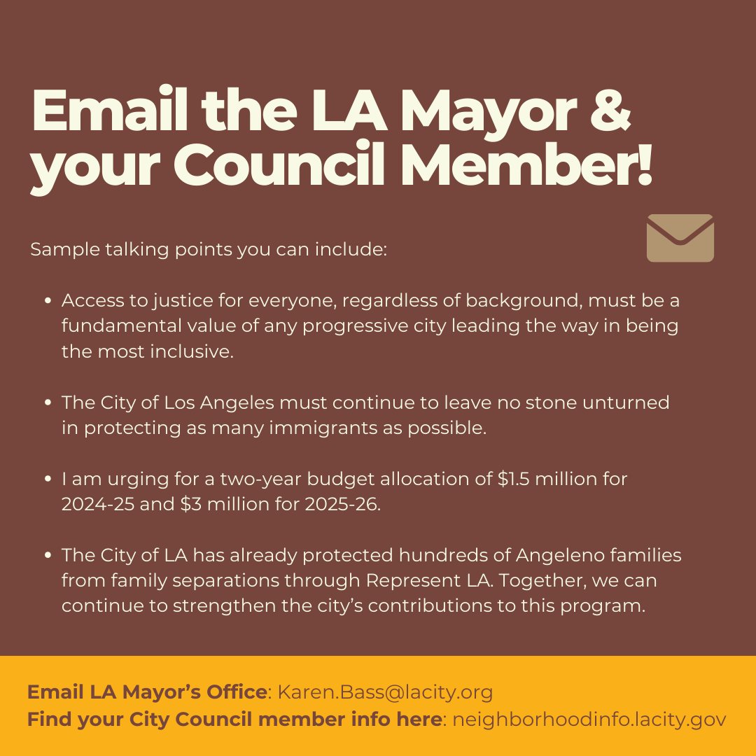 JOIN US BEFORE IT IS TOO LATE in our collective action to demand the RepLA program be included in the Mayor’s budget. ➡️ CALL/EMAIL @MayorOfLA and your city council member. ➡️ TAG @MayorOfLA and your city council member in this post. ➡️ RESHARE our post. 3/3