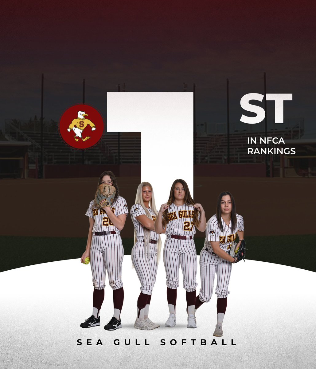 Back on top! Your SU Sea Gulls have jumped to 1st in the DIII rankings! #GoGulls