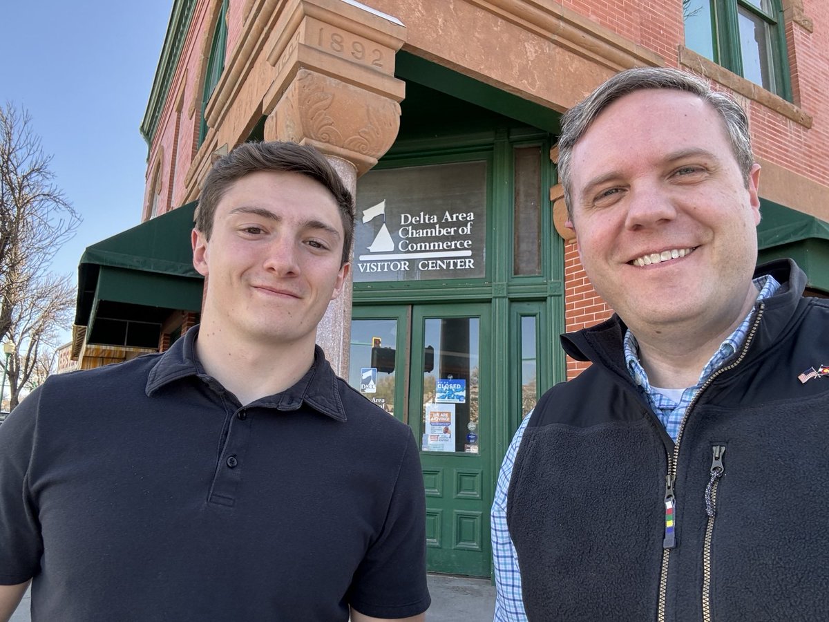 jeff4colorado's tweet photo. Busy days in Delta County last week, including a Hotchkiss meet-and-greet and visits to businesses in Delta. I love this district! #co03 #deltacounty #copolitics #cogop https://t.co/17fTx6uJU4