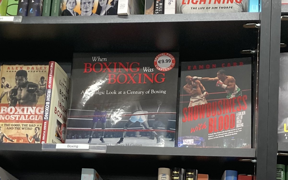Some years back I corresponded with @thealexdaley about his crackin’ book Nipper. So imagine the buzz today to find Showbusiness with Blood sharing shelf space in @chaptersbooks with his recent epic Boxing Nostalgia (the good, the bad & the weird) 😃👍👊