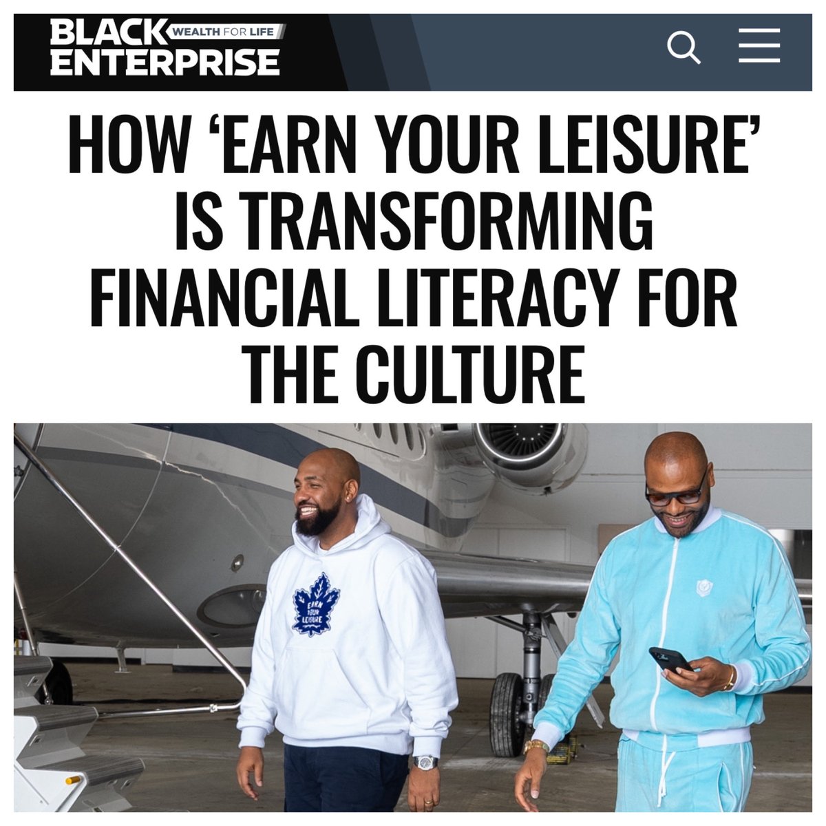 A journey of a thousand miles begins with a single step. Thank you to @blackenterprise & @msselenahill for this amazing write up. 

blackenterprise.com/how-earn-your-…