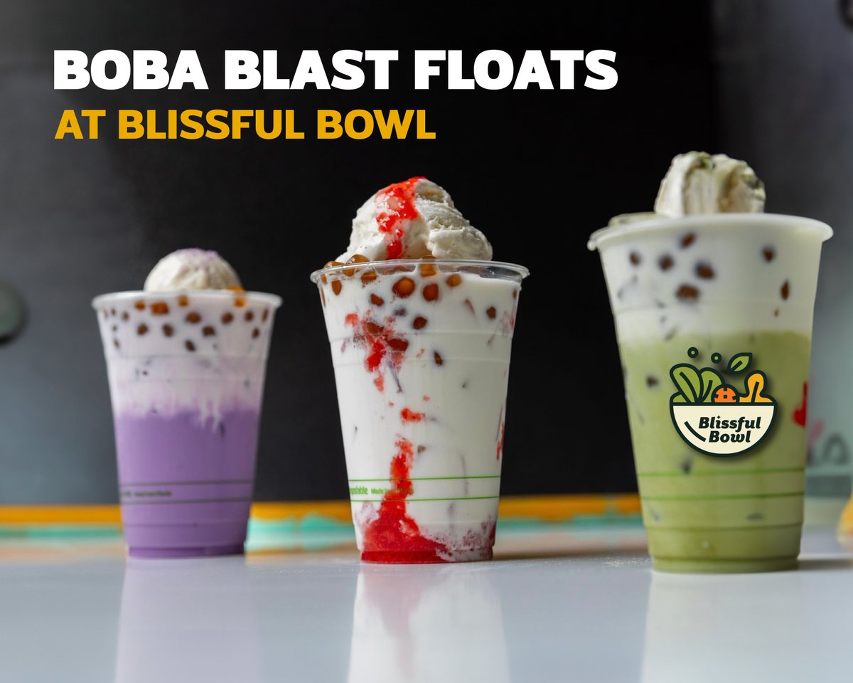 If you missed out on the boba floats in the dining halls, you have another chance to try them! Starting at noon, they'll be available for purchase at Blissful Bowl in the Mountainlair. April 19 only! 🧋