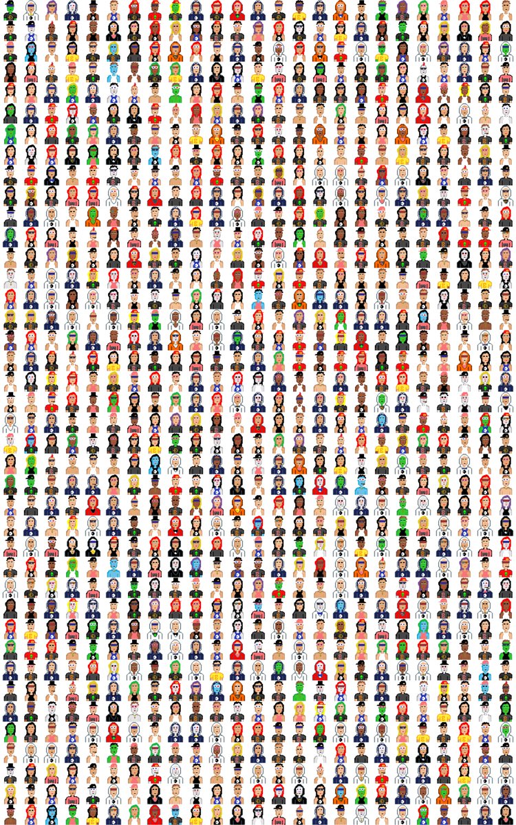 All 1000 Based Pixel Gods.