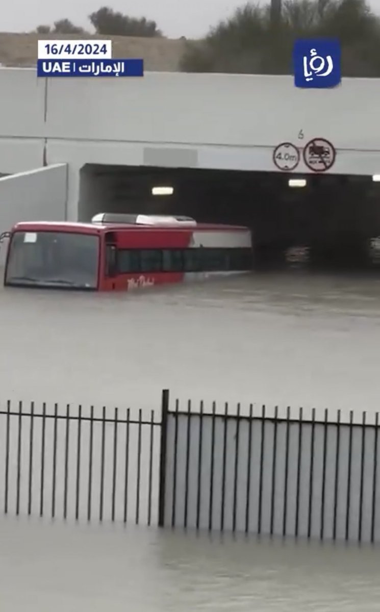 ax1ii's tweet photo. 🛑🛑 Context / Details 🛑🛑

The United Arab Emirates recorded a record-breaking rainfall of 247 millimeters over three consecutive days in 2019, according to meteorological agencies. However, today in the UAE, within less than 24 hours, 234 millimeters were recorded in Al Ain and 213 millimeters in Dubai. This might set a new record, surpassing the old one. The streets have become submerged in water, and the storm drains are flowing strongly. Dubai Airport has turned into a very large water lake.

🛑🛑 I'm dedicated to enriching social media posts by adding much-needed context. Follow me for posts that are clearer and include comprehensive background details