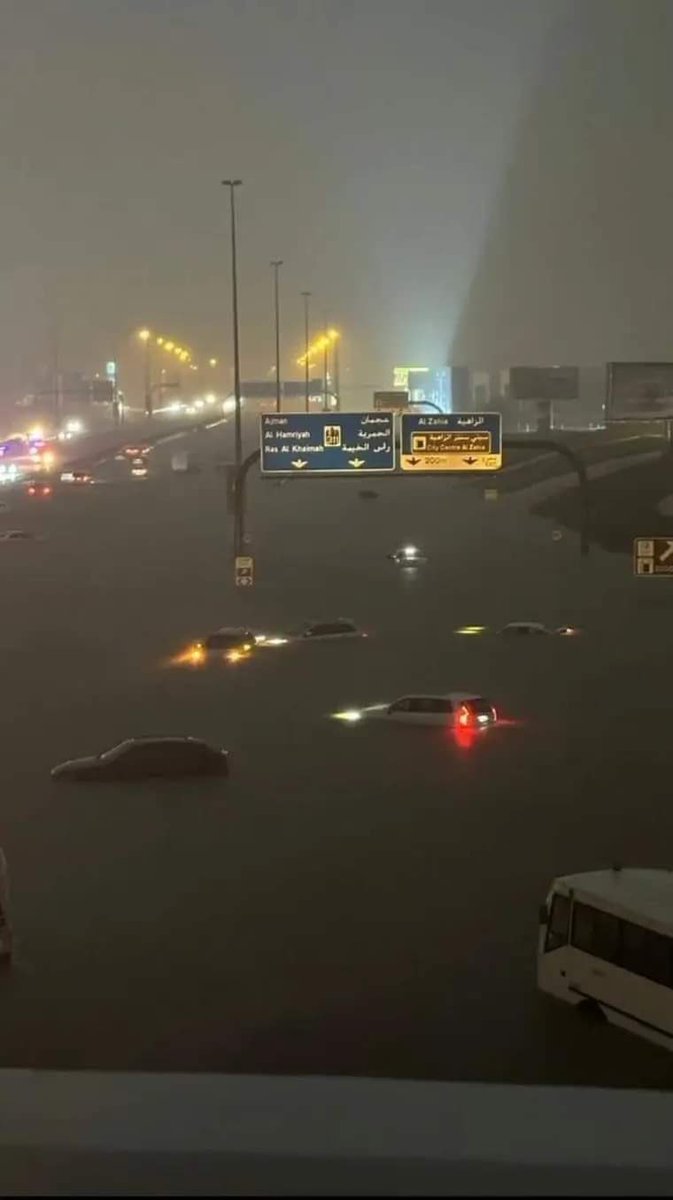 ax1ii's tweet photo. 🛑🛑 Context / Details 🛑🛑

The United Arab Emirates recorded a record-breaking rainfall of 247 millimeters over three consecutive days in 2019, according to meteorological agencies. However, today in the UAE, within less than 24 hours, 234 millimeters were recorded in Al Ain and 213 millimeters in Dubai. This might set a new record, surpassing the old one. The streets have become submerged in water, and the storm drains are flowing strongly. Dubai Airport has turned into a very large water lake.

🛑🛑 I'm dedicated to enriching social media posts by adding much-needed context. Follow me for posts that are clearer and include comprehensive background details