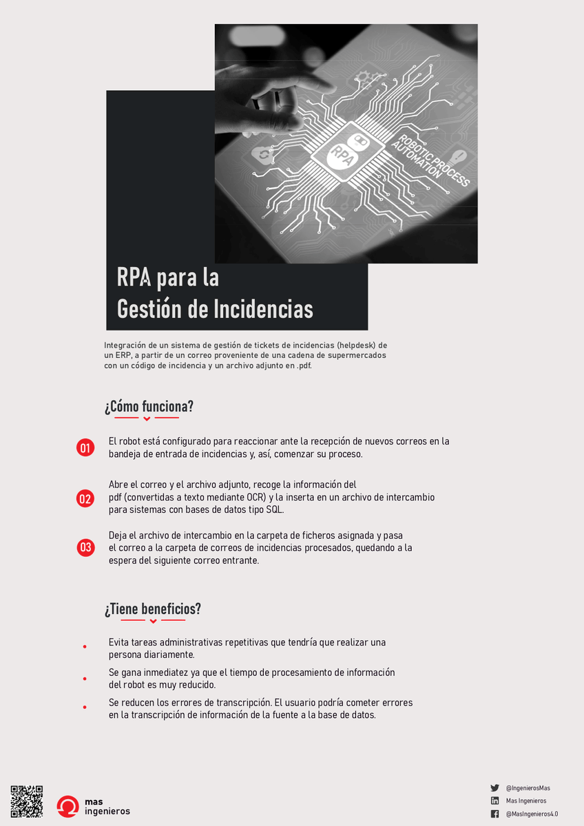 Hace ya unos años, en Mas Ingenieros, realizamos un desarrollo para uno de nuestros clientes con nuestro partner en RPA (robotic process automation).
masingenieros.com/rpa-para-la-ge…
#rpa  #tecnología  #nuevastecnologías  #erp