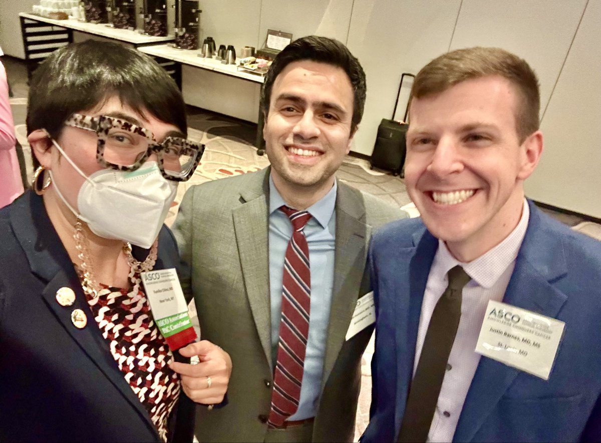 🧐 Already plotting for new research with Drs @QasimHussainiMD & @Barnes_J_M during the @ASCO #ASCOAdvocacySummit. Our goal of research is to provide key evidence that supports health policy solutions to improve access & quality of cancer care.