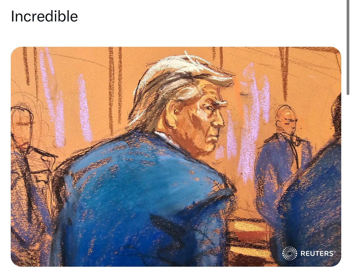 Trump may be the king of courtroom sketches.