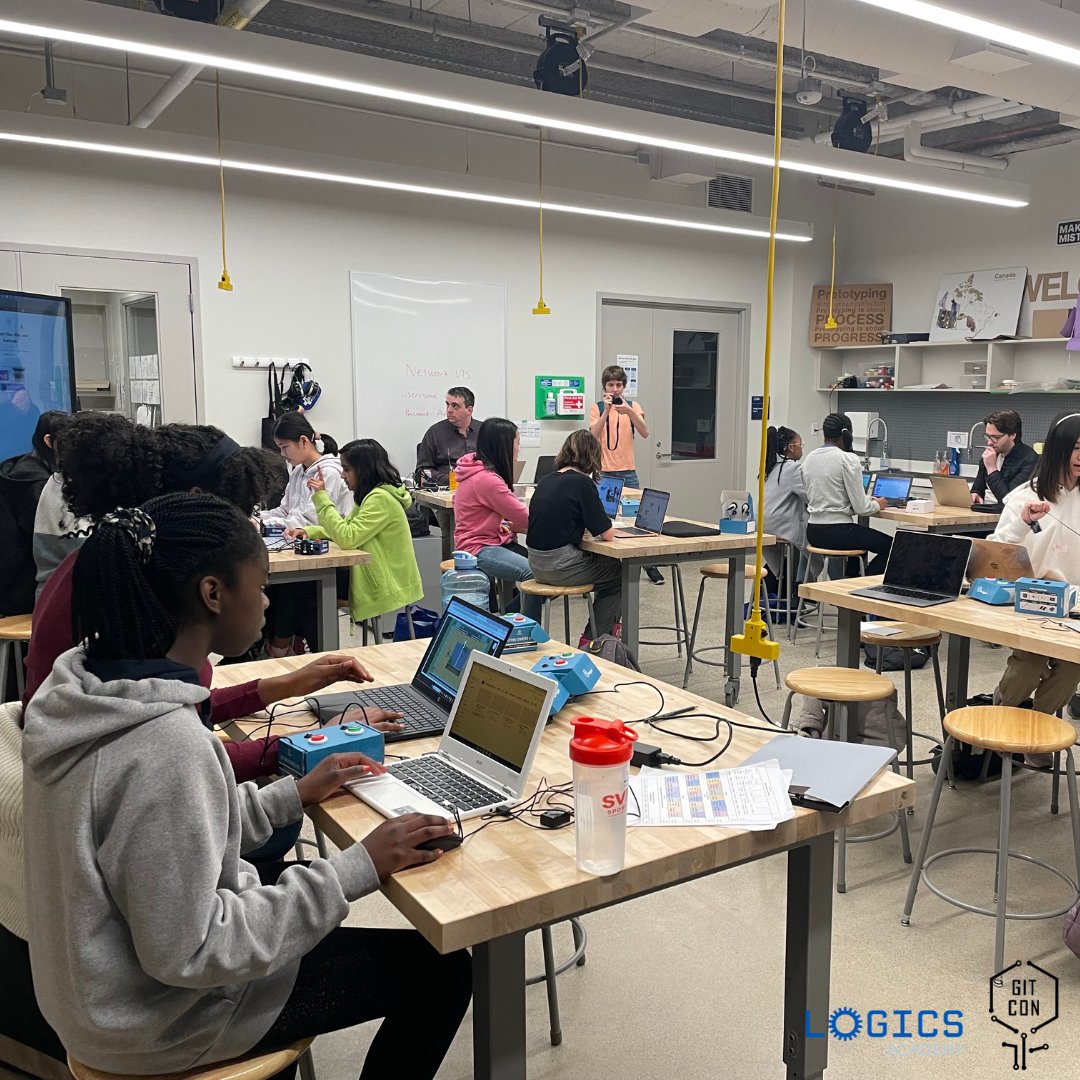 We were in Toronto at UTS School for GITCON (Girls in Tech Conference) 2024. Excitingly, over 40 TDSB Schools participated, all joining forces to support girls in tech education.

<a href="/GirlsInTechCon/">Girls In Tech</a> <a href="/PhidgetsInc/">Phidgets</a> 
#girlsintech