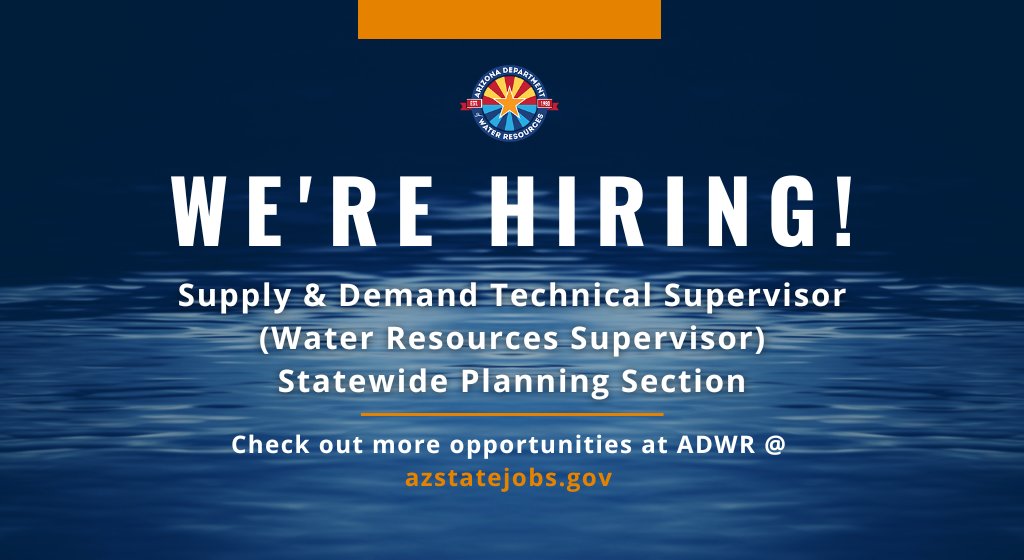 We are seeking a data-driven professional for a supervisor role in our Statewide Planning Section. If interested, #ApplyNow @ ow.ly/rkW050RhvEu