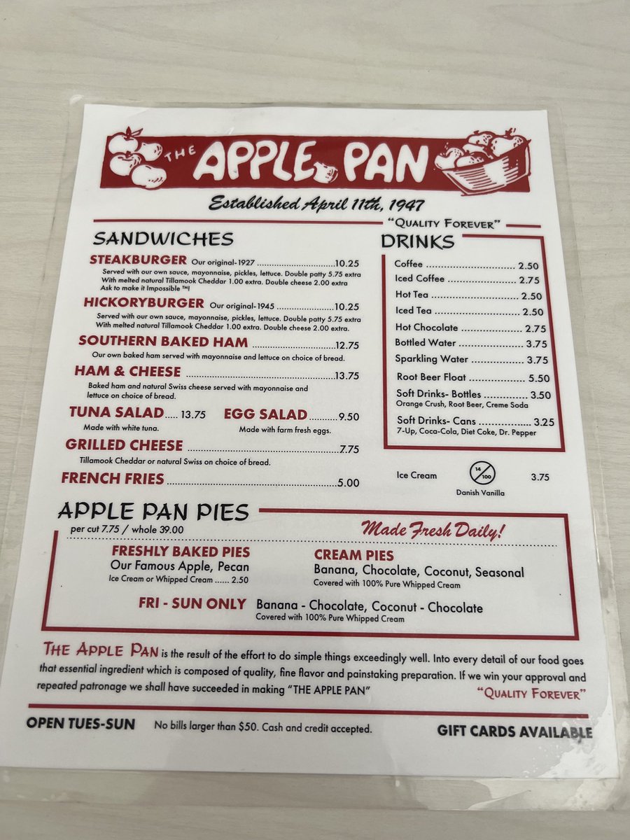 LaurasMiscMovie's tweet photo. We’re at the Apple Pan ⁦@ApplePan⁩ with ⁦@CitizenScreen⁩ &amp; ⁦@ToniRuberto⁩ #ApplePan https://t.co/XUvUhHbkD3