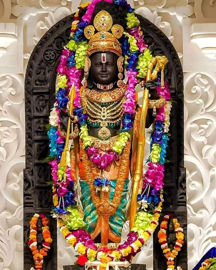 "મર્યાદા પુરુષોત્તમ ભગવાન શ્રી રામના જન્મોત્સવ શ્રી રામ નવમીના પાવન પર્વની ખૂબ ખૂબ શુભકામનાઓ. જય શ્રી રામ..!" 🚩 😇🙏🏻 #RamNavami #JayShreeRam #AyodhyaRamMandir #RamNavami2024