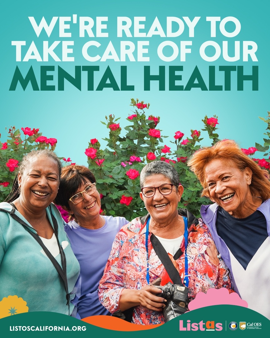 Between floods, extreme winter weather, current events and more, Californians have experienced a lot this year. Let’s remember to take care of our mental health and help others do the same. 🩵 Visit listoscalifornia.org/community-proj… for mental health resources & tips. #ListosCalifornia