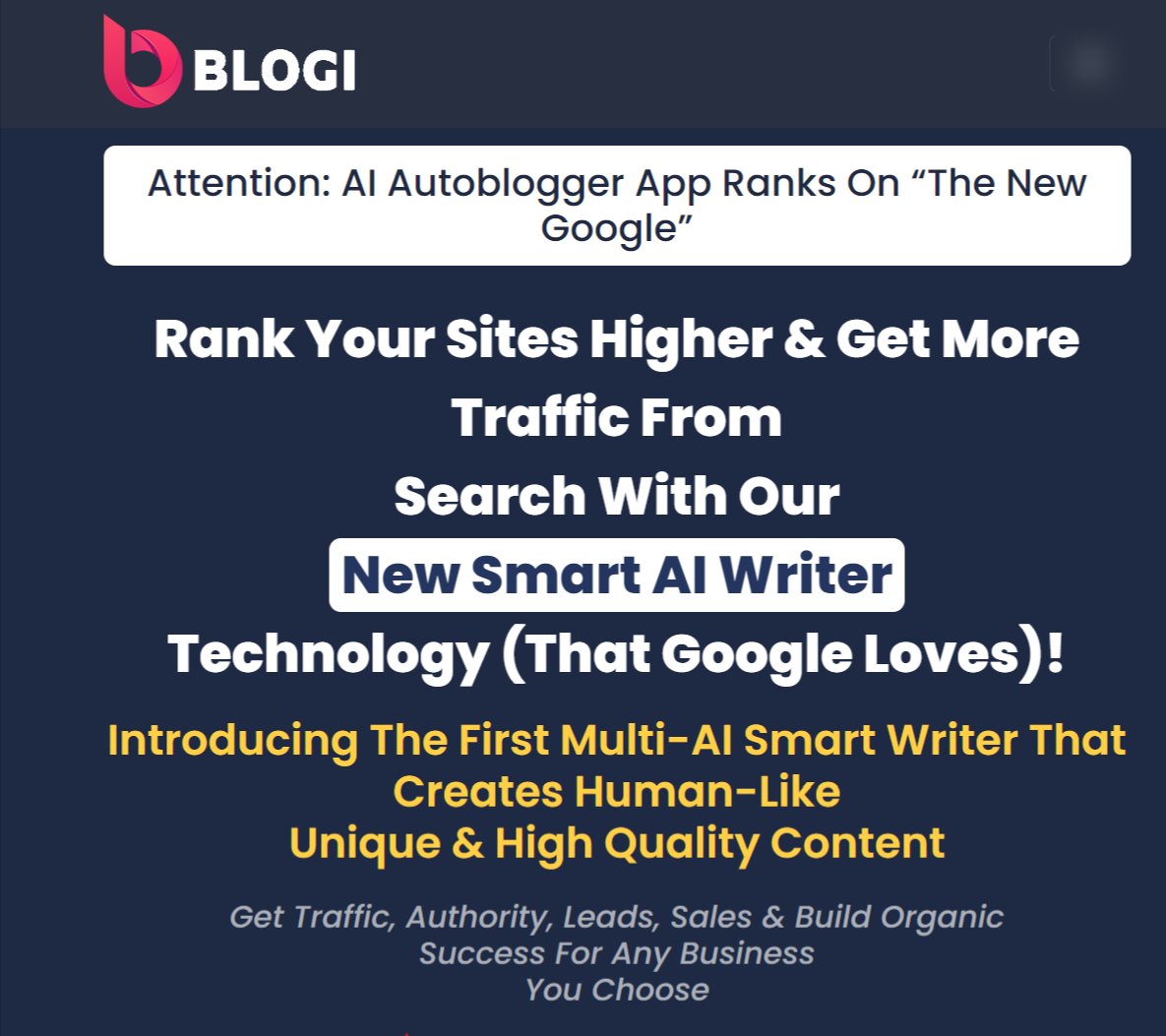 Blogi AI Autoblogger Review: The Stealth AI Auto-Blogging App That Search Engines Love! It Produces natural, human-like content for your blogs on auto-pilot softtechhub.us/2024/04/16/blo… #BlogiAI #AIAutoblogger #ContentCreation #Blogging #SEO #SearchEngineOptimization $PEPE Metro