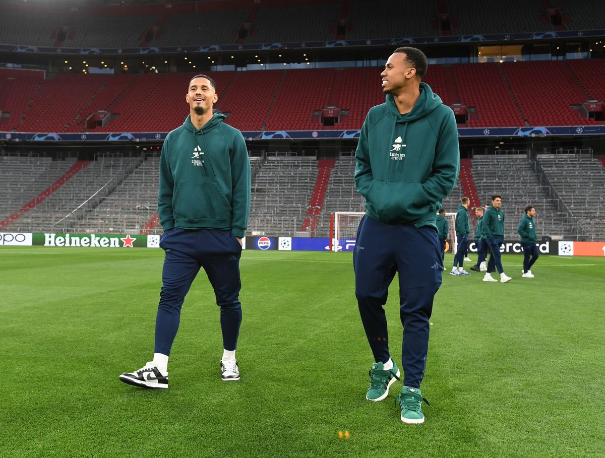 Wilo + Big Gabi in Munich ❤️ #Arsenal