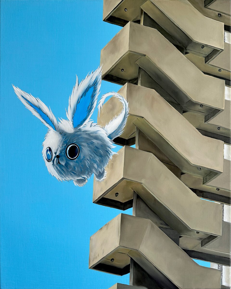'hovering around' oil on canvas, 40 x 50cm, 2024