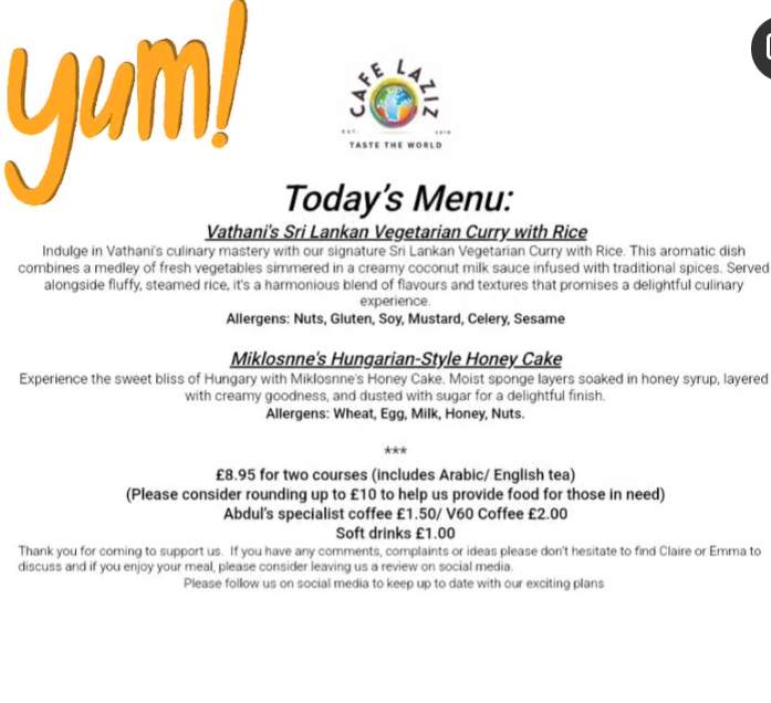 Boy, we've been non-stop this week...Monday recruiting new learners and today welcoming our brand new learners into our Cafe Laziz family.  And you can get a chance to meet them when we reopen this Thursday,  Chain Lane Community Centre, WA11 9HT 12-1.30.  See you there 😎🤤