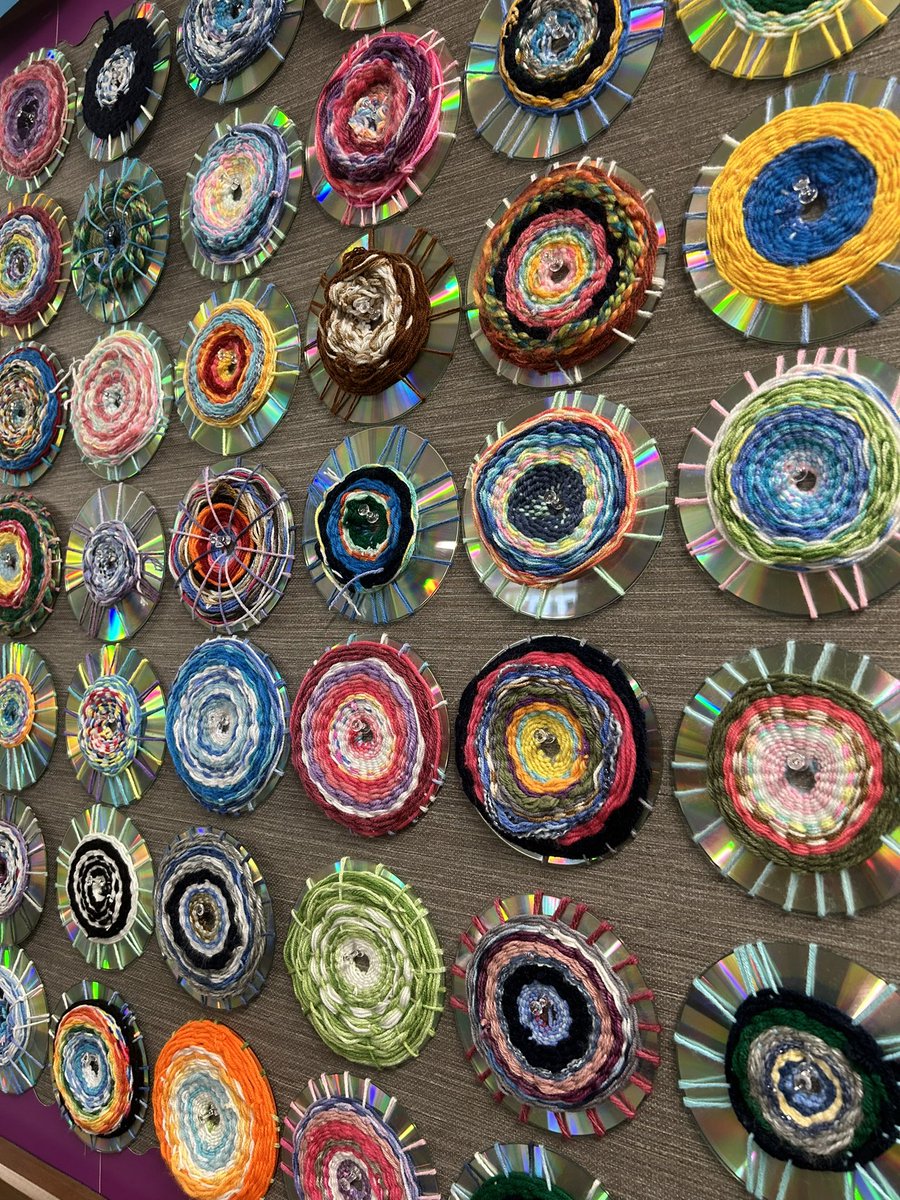 Fifth Grade radial weavings: