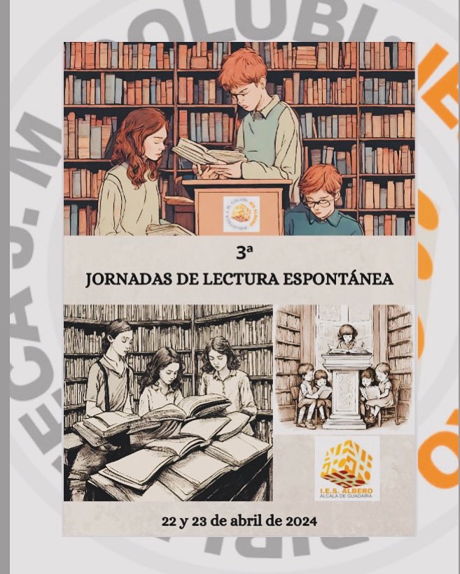 biblioalbero's tweet photo. ¡Y vamos por la III edición de las  𝗝𝗼𝗿𝗻𝗮𝗱𝗮𝘀 𝗱𝗲 𝗹𝗲𝗰𝘁𝘂𝗿𝗮 𝗲𝘀𝗽𝗼𝗻𝘁𝗮́𝗻𝗲𝗮! 👏🏼👏🏼👏🏼#bibliotecasescolares #somosiesalbero #semanadellibro #educacionpublicadecalidad https://t.co/9XuWcL4BlP
