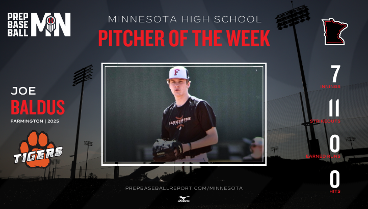 Prep Baseball Minnesota (@prepbaseballmn) on Twitter photo πππππππππ πππππππ ππ
πππ ππππ
In his first varsity start, Farmington's Joe Baldus threw a no-hitter against Burnsville.
<a href="/Joebaldus8/">Joe Baldus</a> | <a href="/_FHSBaseball/">Farmington Baseball</a>
MORE π: loom.ly/LSCCwNY πππππππππ πππππππ ππ
πππ ππππ
In his first varsity start, Farmington's Joe Baldus threw a no-hitter against Burnsville.
<a href="/Joebaldus8/">Joe Baldus</a> | <a href="/_FHSBaseball/">Farmington Baseball</a>
MORE π: loom.ly/LSCCwNY