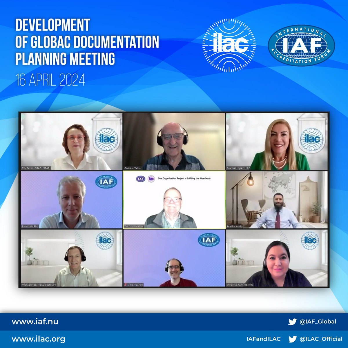 IAF_Global's tweet photo. IAF and @ILAC_official held a meeting today to discuss document development for GLOBAC, the new international organization for accreditation being formed by IAF and ILAC. Stay tuned for the latest updates! #GLOBAC #Meeting #Accreditation https://t.co/5plcFoc7ye