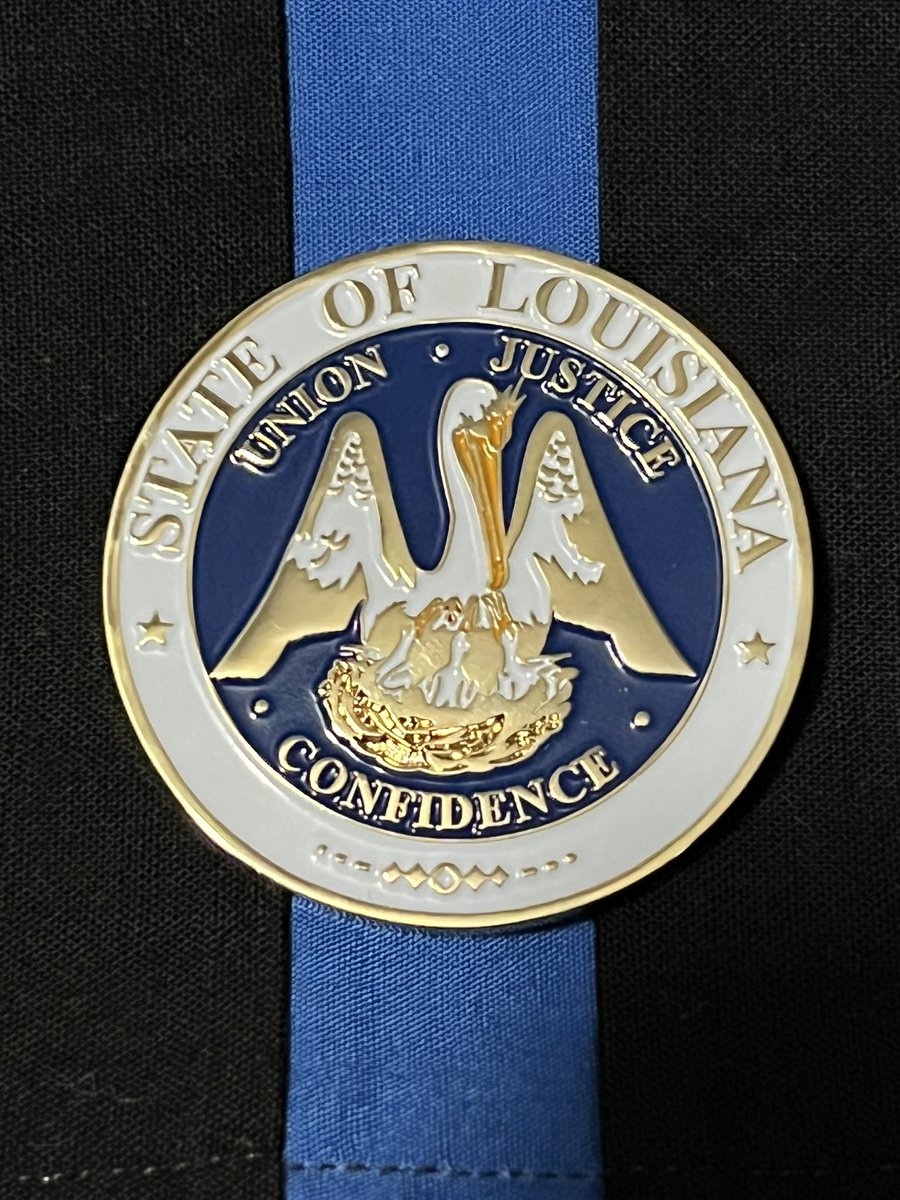 Louisiana State Police Coin. #LouisianaStatePolice #LouisianaStateTrooper #CourtesyLoyaltyService #UnionJusticeConfidence #PoliceChallengeCoinCollector #ChallengeCoinCollector #ChallengeCoins #PoliceChallengeCoins #ChallengeCoinTrader #FirstResponderCoins